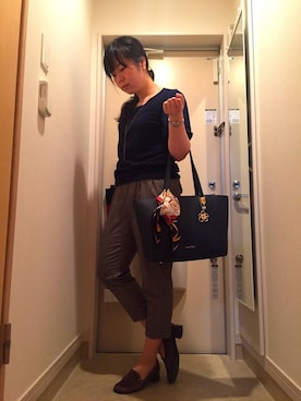 「vanillaのアイテム」を使った、mikiさん（レディース・158cm）の春コーディネート