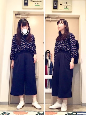「C6（シーシックス）のアイテム」を使った、mikiさん（レディース・158cm）の秋コーディネート