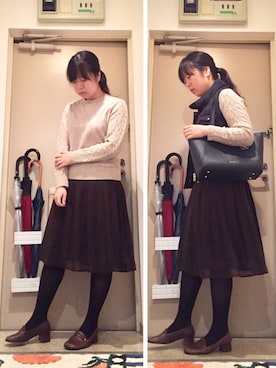 「next eye（ネクストアイ）のアイテム」を使った、mikiさん（レディース・158cm）の秋コーディネート