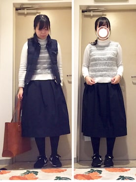 「next eye（ネクストアイ）のアイテム」を使った、mikiさん（レディース・158cm）の秋コーディネート