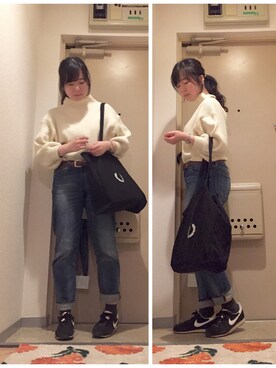 「強風」｜mikiさん（レディース・158cm）の春コーディネート