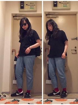 「C6（シーシックス）のアイテム」を使った、mikiさん（レディース・158cm）の春コーディネート