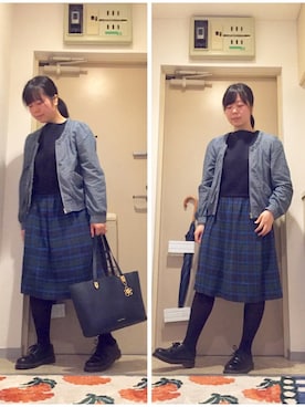 「ラフスタイル」｜「アイテム（ノーカラージャケット）」を使った、mikiさん（レディース・158cm）の夏コーディネート
