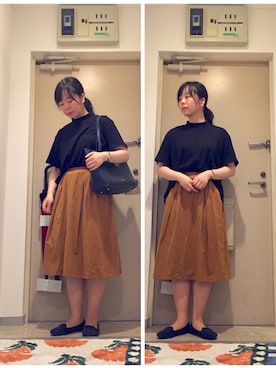 「ハイネックトップス」｜mikiさん（レディース・158cm）の秋コーディネート
