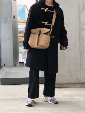 「NEWBALANCE」｜「アイテム（ダッフルコート）」を使った、seiさん（メンズ・170cm）の冬コーディネート