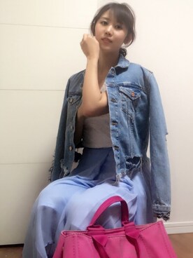 「CONVERSE（コンバース）のconverse（コンバース） ALL STAR OX（オールスターOX）（スニーカー）」を使った、ゆなさん（レディース・171cm）の春コーディネート