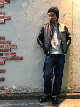 「メリークリスマス」｜Junpeiさん（メンズ・166cm）の冬コーディネート