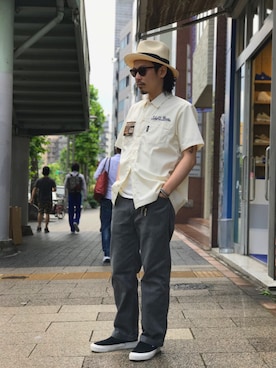 「ワーク」｜Junpeiさん（メンズ・166cm）の夏コーディネート