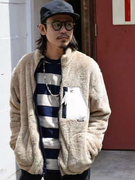 「パイル」｜「アイテム（ジャケット/アウター）」を使った、Junpeiさん（メンズ・165cm）の秋コーディネート
