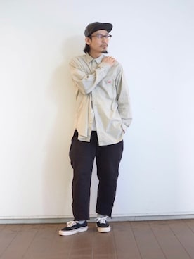 「schott（ショット）のアイテム（キャップ）」を使った、Junpeiさん（メンズ・165cm）の春コーディネート