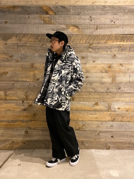 「schott（ショット）のアイテム（帽子）」を使った、Junpeiさん（メンズ・165cm）の秋コーディネート