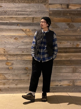 「Schott(ショット)のアイテム」を使った、Junpeiさん(メンズ・165cm)の秋コーディネート
