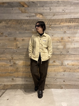 「schott（ショット）のアイテム」を使った、Junpeiさん（メンズ・165cm）の冬コーディネート