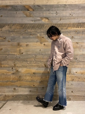 「schott（ショット）のアイテム（ブルゾン）」を使った、Junpeiさん（メンズ・165cm）の冬コーディネート