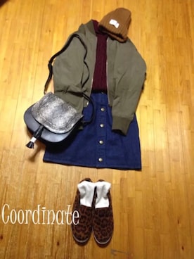 「アイテム（スリッポン、その他）」を使った、みゆ9zくまてつさん（レディース・162cm）の秋コーディネート