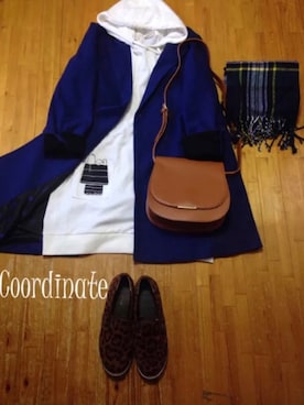 「アイテム（スリッポン、その他）」を使った、みゆ9zくまてつさん（レディース・162cm）の秋コーディネート