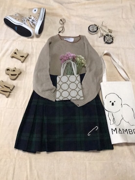 「MAMBO（マンボ）のアイテム」を使った、みゆ9zくまてつさん（レディース・162cm）の春コーディネート