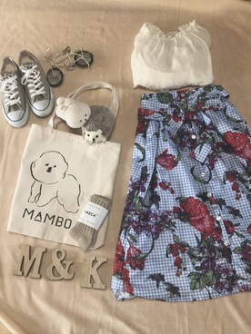 「MAMBO（マンボ）のアイテム」を使った、みゆ9zくまてつさん（レディース・162cm）の春コーディネート