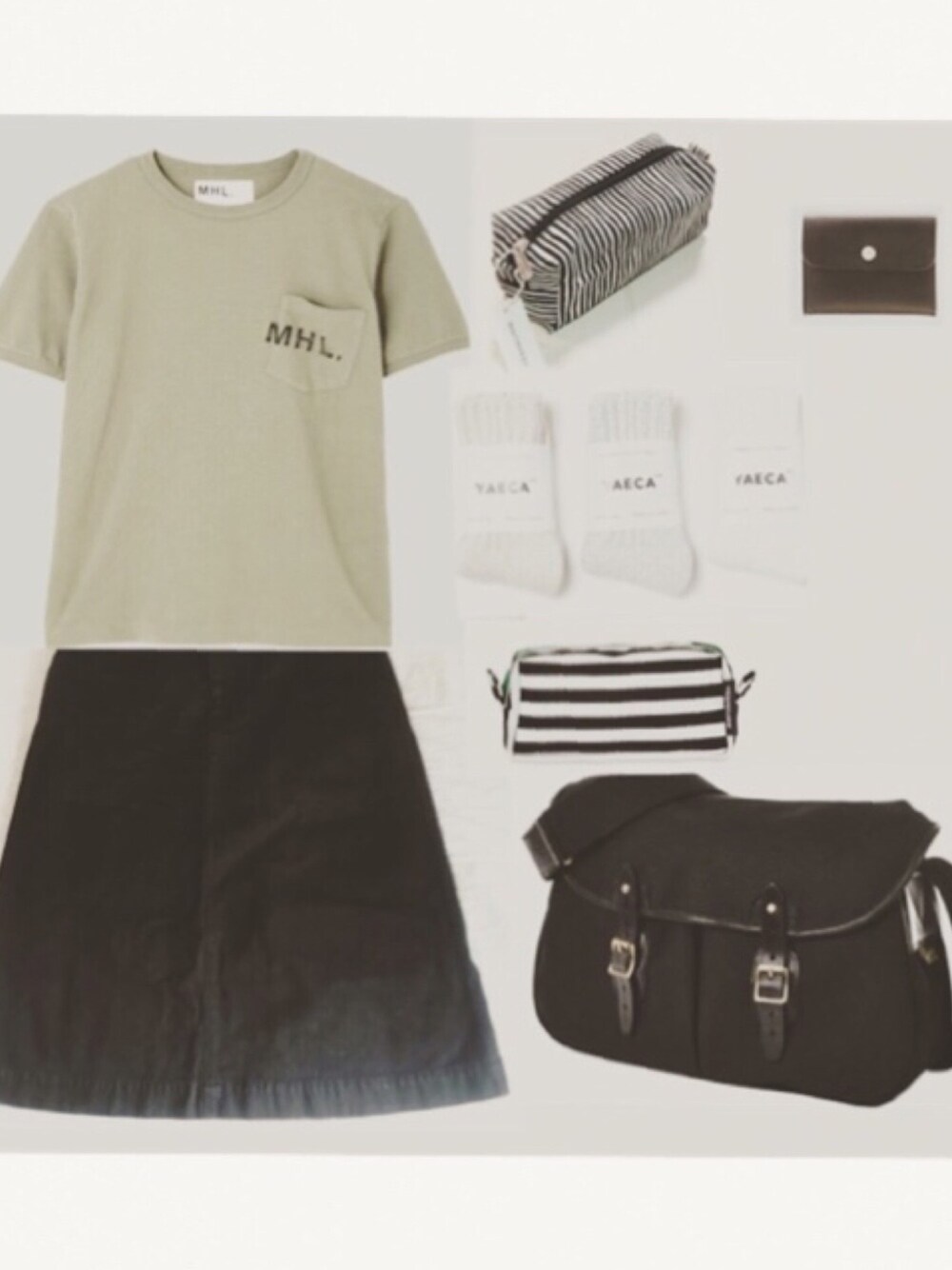 「夏セールで買いました」｜「MHLのアイテム（Tシャツ/カットソー、その他）」を使った、みゆ9zくまてつさん（レディース・162cm）の夏コーディネートの1枚目の写真
