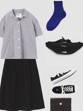 「marimekko（マリメッコ）のアイテム（財布）」を使った、みゆ9zくまてつさん（レディース・162cm）の夏コーディネート