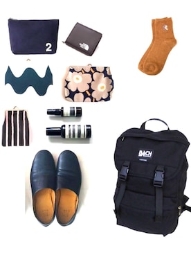 「THE NORTH FACE（ザノースフェイス）のアイテム（財布）」を使った、みゆ9zくまてつさん（レディース・162cm）の夏コーディネート