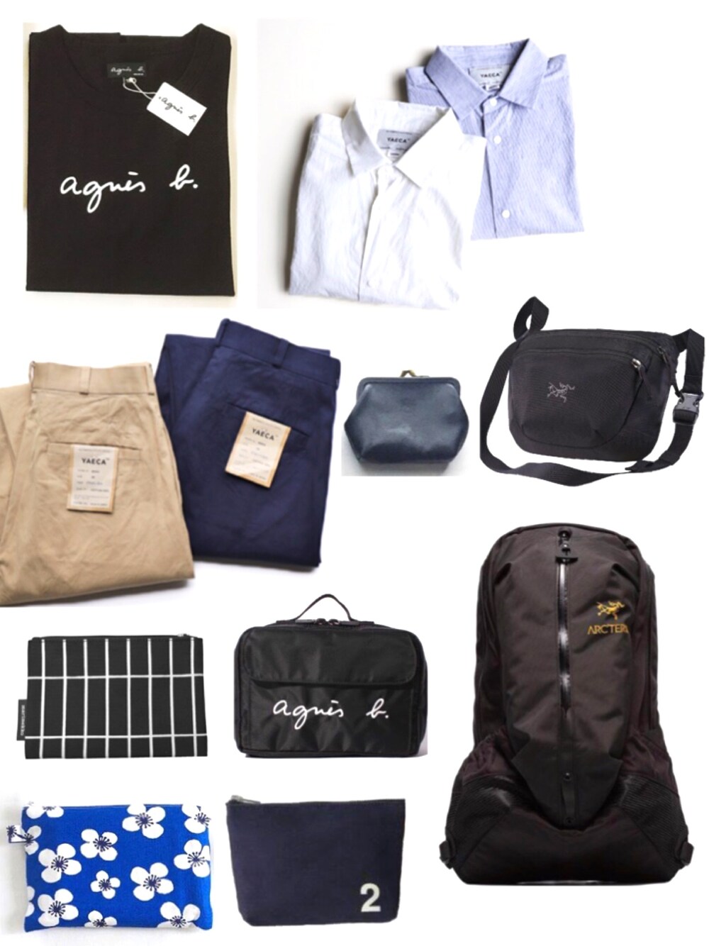 「agnes b.のアイテム（Tシャツ/カットソー、ブラック系）」を使った、みゆ9zくまてつさん（レディース・162cm）の秋コーディネートの1枚目の写真
