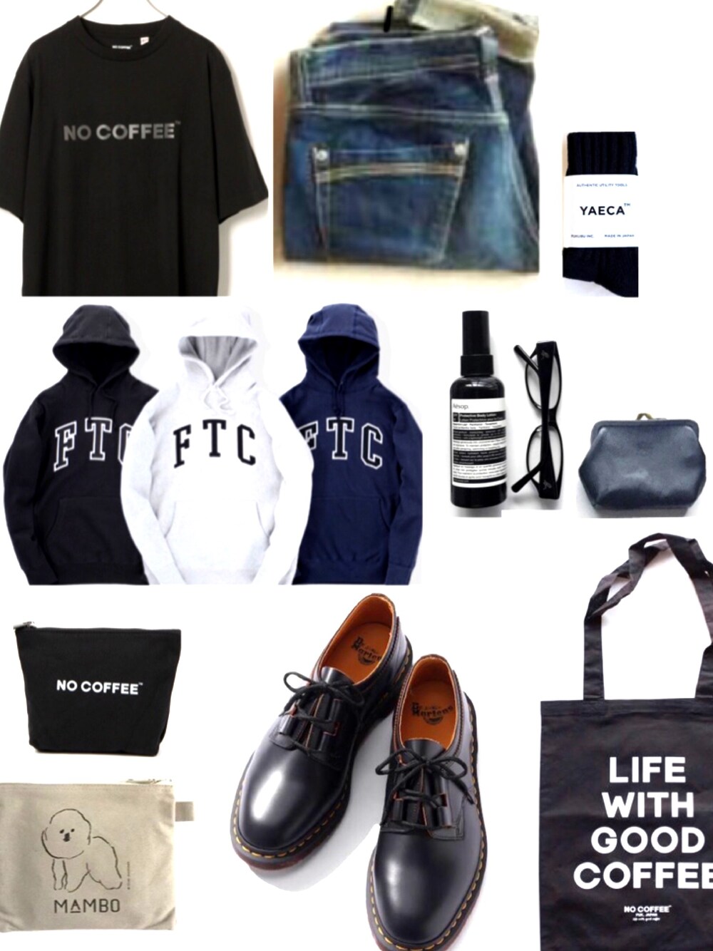 「no caffeeのアイテム（Tシャツ/カットソー、ブラック系）」を使った、みゆ9zくまてつさん（レディース・162cm）の秋コーディネートの1枚目の写真