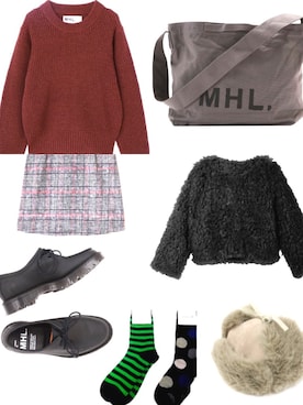 「GRL（グレイル）のアイテム（その他アウター）」を使った、みゆ9zくまてつさん（レディース・162cm）の冬コーディネート