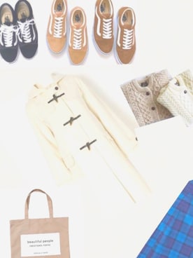 「Heather（ヘザー）のアイテム（ダッフルコート）」を使った、みゆ9zくまてつさん（レディース・162cm）の冬コーディネート