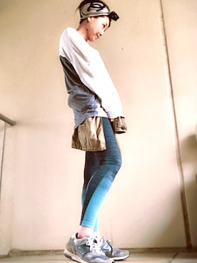 「ウォーキングスタイル」｜「アイテム（ブルゾン）」を使った、annaananさん（レディース・159cm）の春コーディネート