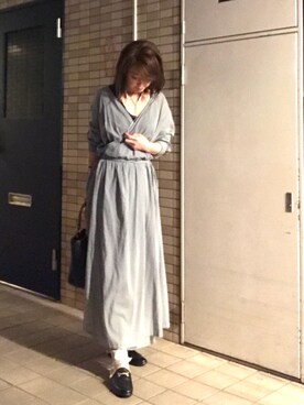 「レイヤードstyle」｜「アイテム（その他シューズ）」を使った、annaananさん（レディース・159cm）の春コーディネート