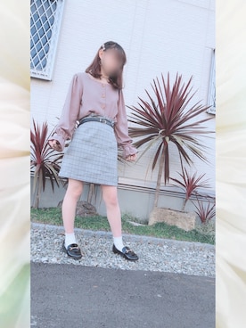 「Honeys（ハニーズ）のアイテム（スリッポン）」を使った、I r o h aさん（レディース・149cm）の冬コーディネート