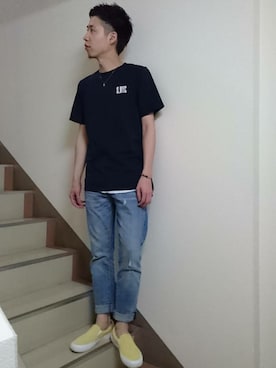 「Saturdays NYC（サタデーズ ニューヨークシティ ）のアイテム（その他）」を使った、Y.A.a.m.さん（メンズ・174cm）の秋コーディネート