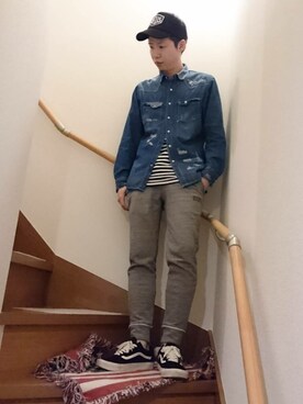 Y.A.a.m.さん（メンズ・174cm）の春コーディネート