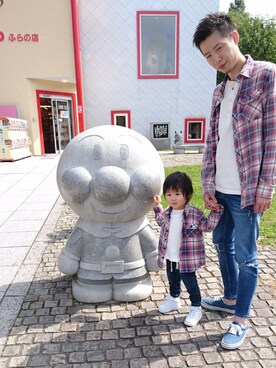 Bayflow インディゴガーゼチェックシャツ 18ssを使った人気ファッションコーディネート Wear