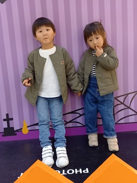 「FRUIT OF THE LOOM（フルーツオブザルーム）のアイテム（ジャケット/アウター）」を使った、Y.A.a.m.さん（メンズ・174cm）の秋コーディネート