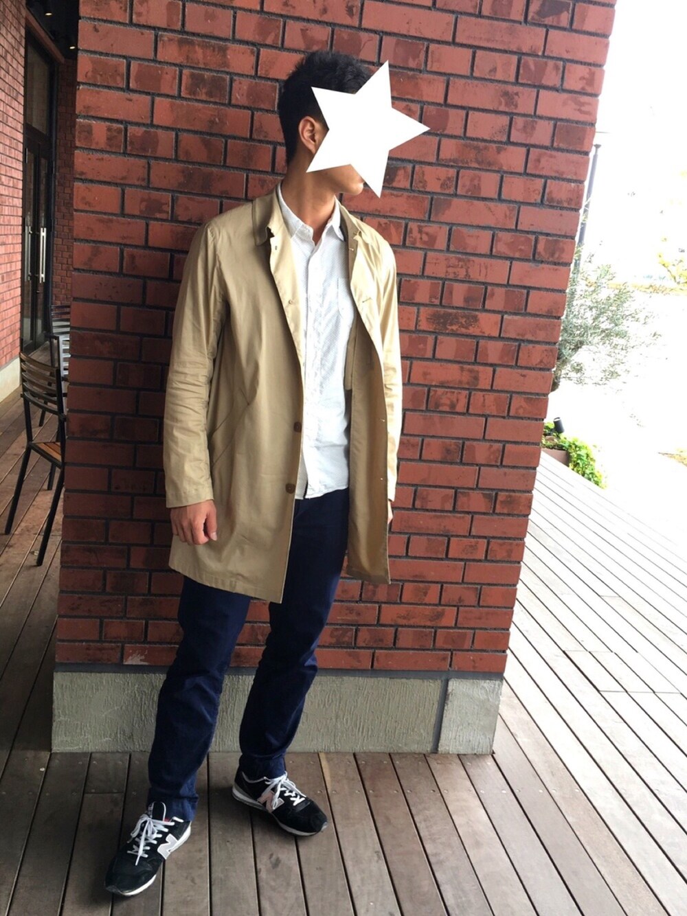 「スニーカー、春服、ニューバランス、休日スタイル」｜「NEW BALANCEのMRL996（スニーカー、ブラック系）」を使った、kazu ◡̈さん（メンズ・180cm）の春コーディネートの1枚目の写真