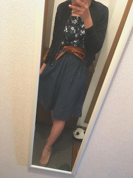 「EGOIST（エゴイスト）のアイテム（その他アウター）」を使った、KAYOさん（レディース・168cm）の春コーディネート