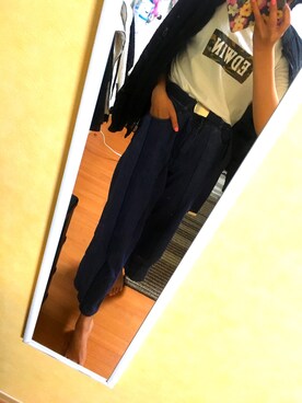 「アイテム（MA-1）」を使った、KAYOさん（レディース・168cm・20代）の春コーディネート