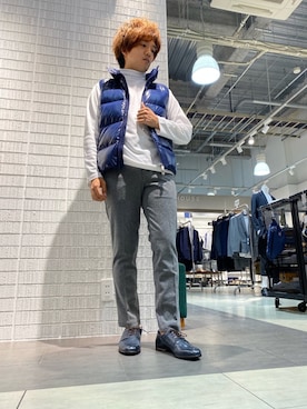 「Pyrenex（ピレネックス）のアイテム（ブルゾン）」を使った、kentaさん（メンズ・165cm）の秋コーディネート