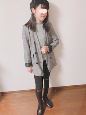 「JENNI love（ジェニィラブ）のアイテム（ニット/セーター）」を使った、rrrkkk777さん（レディース・156cm）の秋コーディネート