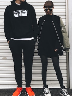 「coordinate」｜「アイテム（MA-1）」を使った、Tomo さん（レディース・153cm）の秋コーディネート