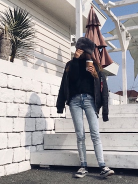 Tomo さん(レディース・153cm)の冬コーディネート