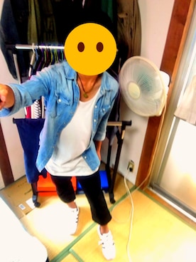 「NSF（エヌエスエフ）のアイテム（アクセサリー）」を使った、かいきさん（メンズ・163cm）の夏コーディネート
