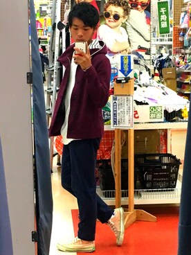 「RAGEBLUE（レイジブルー）のアイテム（マウンテンパーカー）」を使った、かいきさん（メンズ・163cm）の秋コーディネート