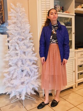 「EXPRESS（エクスプレス）のアイテム（トップス）」を使った、Courtney Aさん（レディース・157cm）の秋コーディネート