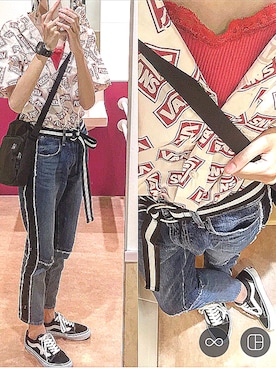 「NIKE(ナイキ)のアイテム(ショルダーバッグ)」を使った、はるかさん(レディース・165cm)の冬コーディネート