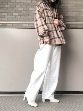 「LOWRYS FARM（ローリーズファーム）のストレッチヒールブーツ　851418（ブーツ）」を使った、TOMMYさん（レディース・161cm）の秋コーディネート