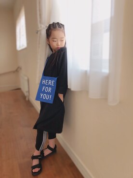 「D.fesense（ディーフェセンス）のアイテム（バッグ）」を使った、elenaさん（キッズ・120cm）の春コーディネート