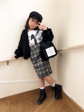 「2018秋チェッカーず」｜elenaさん（キッズ・120cm）の秋コーディネート